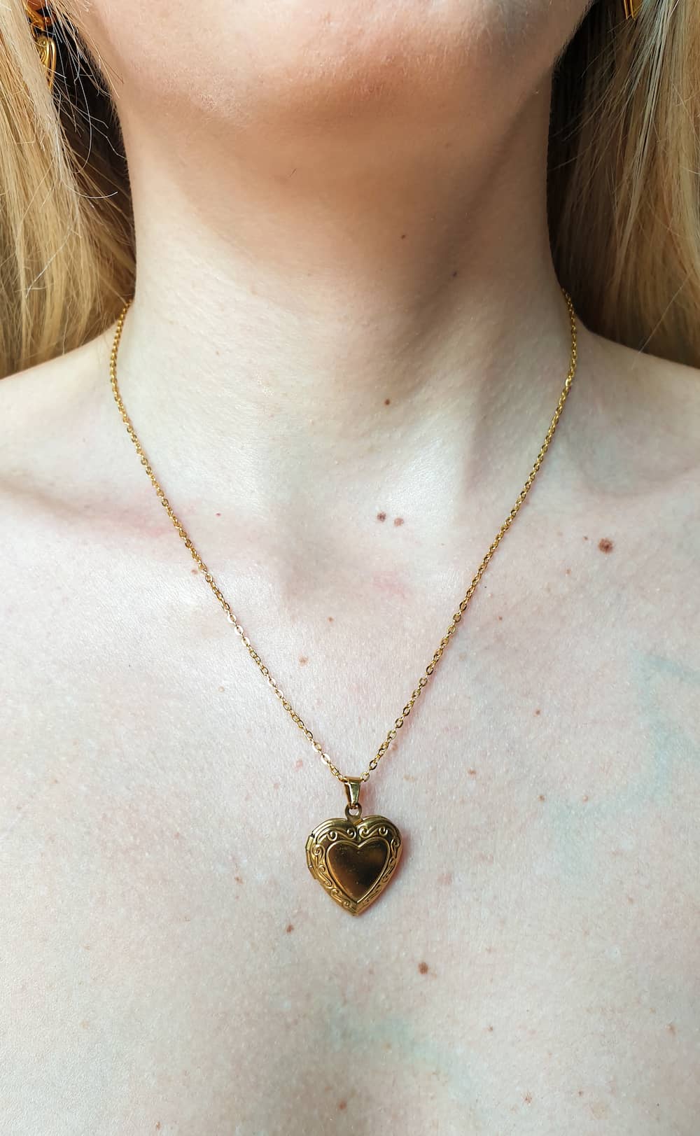 Big Heart Locket Necklace
